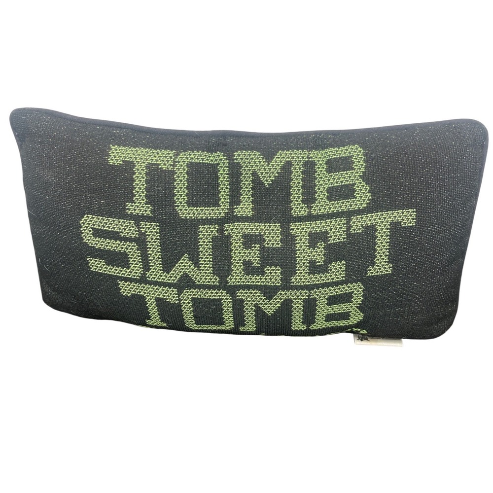 Disney Parks Haunted Mansion Tomb Sweet Tomb Pillow Purple - Picture 2 of 4